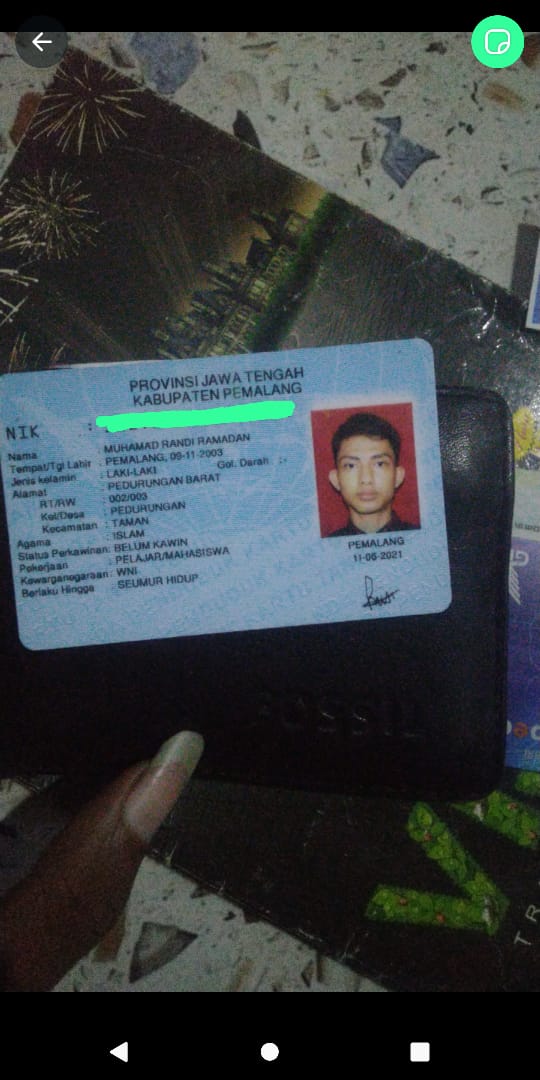 Foto laporan dompet (TB0129)