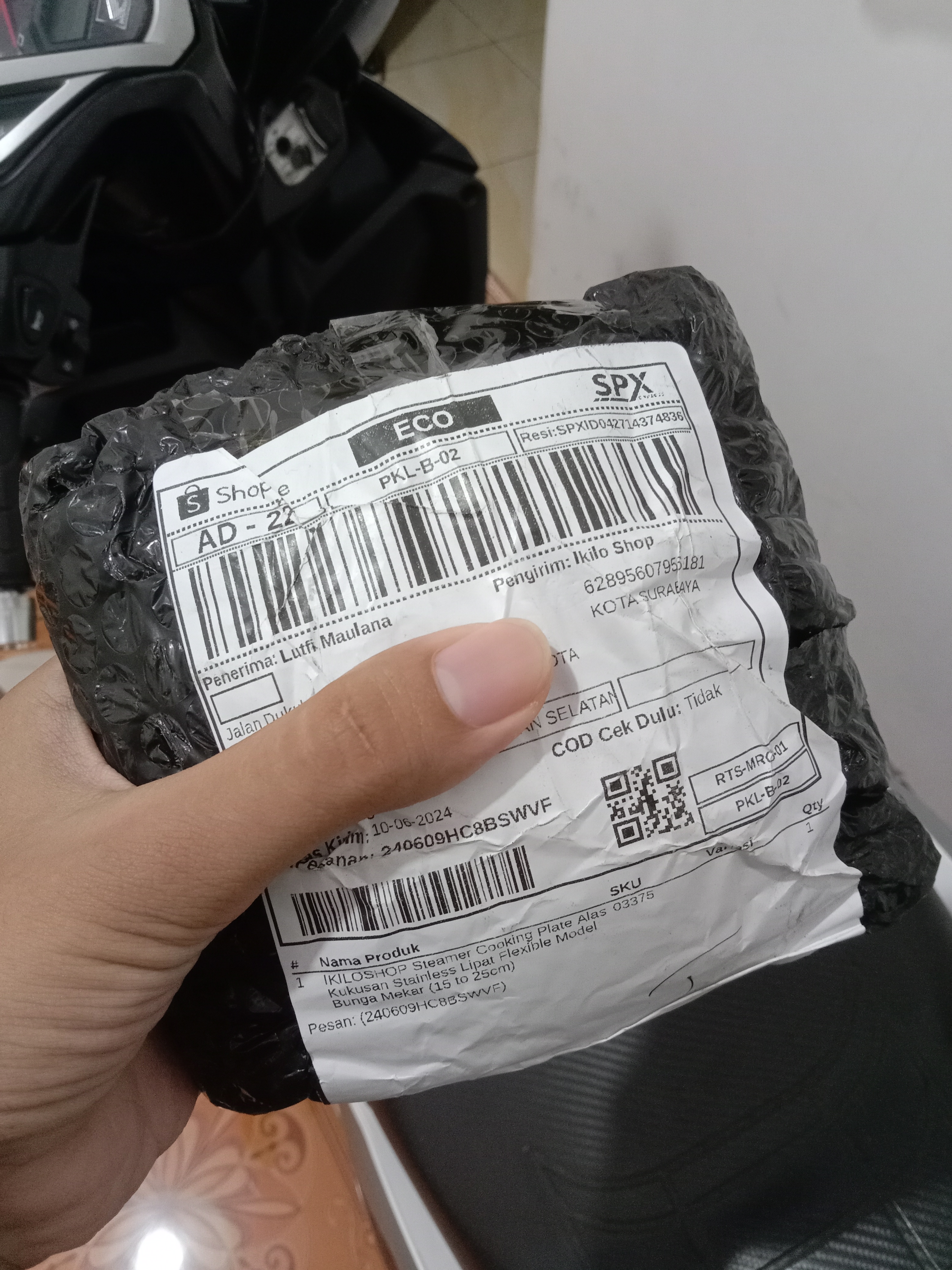 Foto laporan Paket (TB0130)