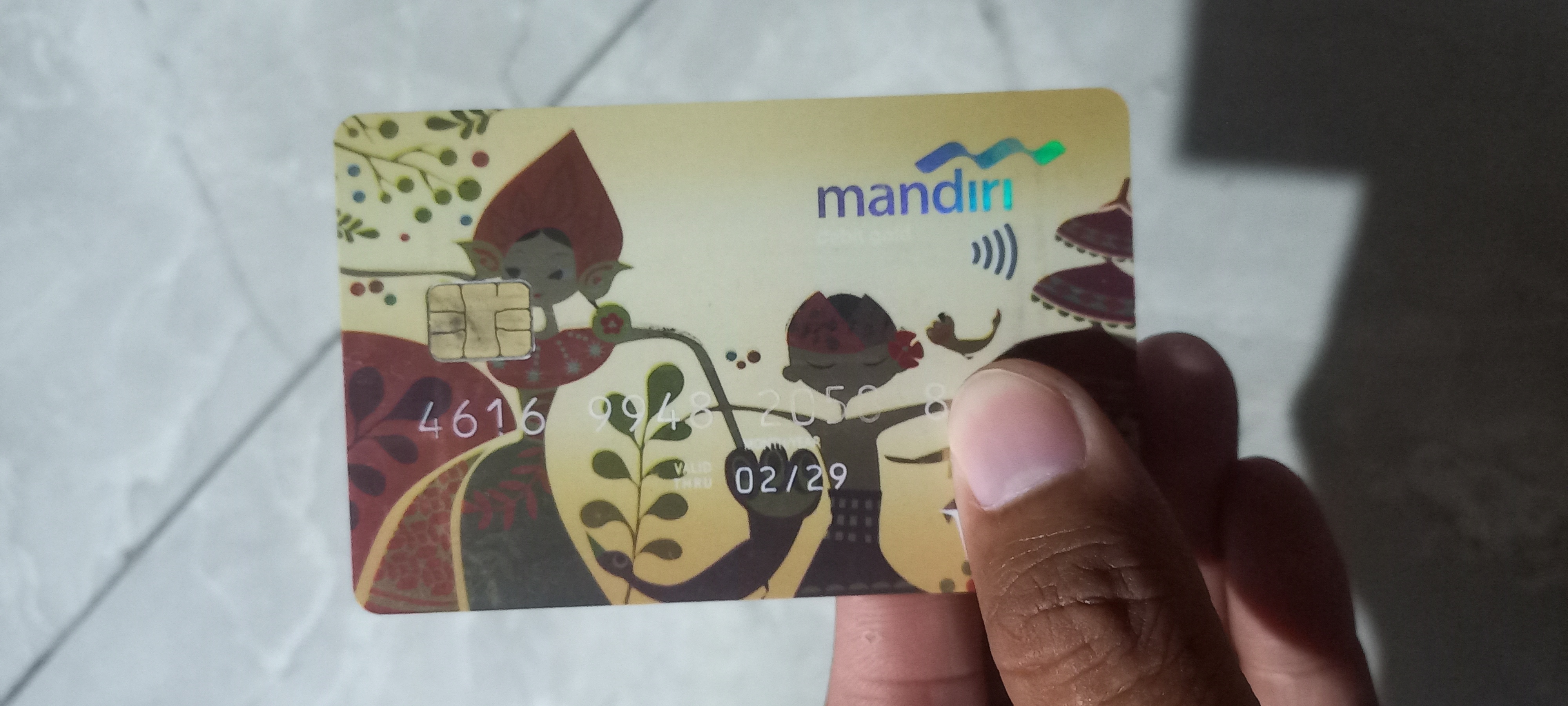 Foto laporan kartu atm mandiri (TB0206)