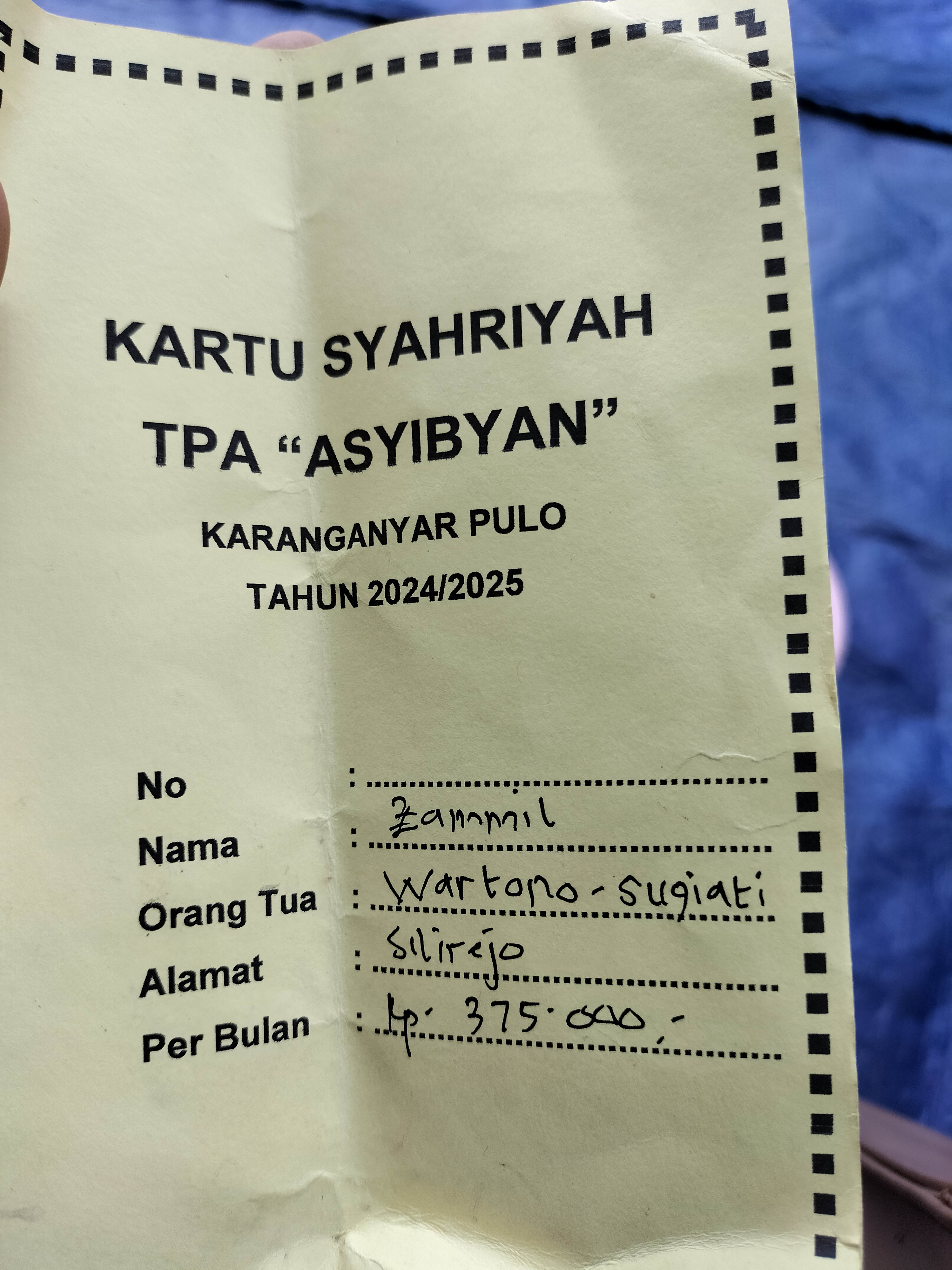 Foto laporan Tas (TB0272)