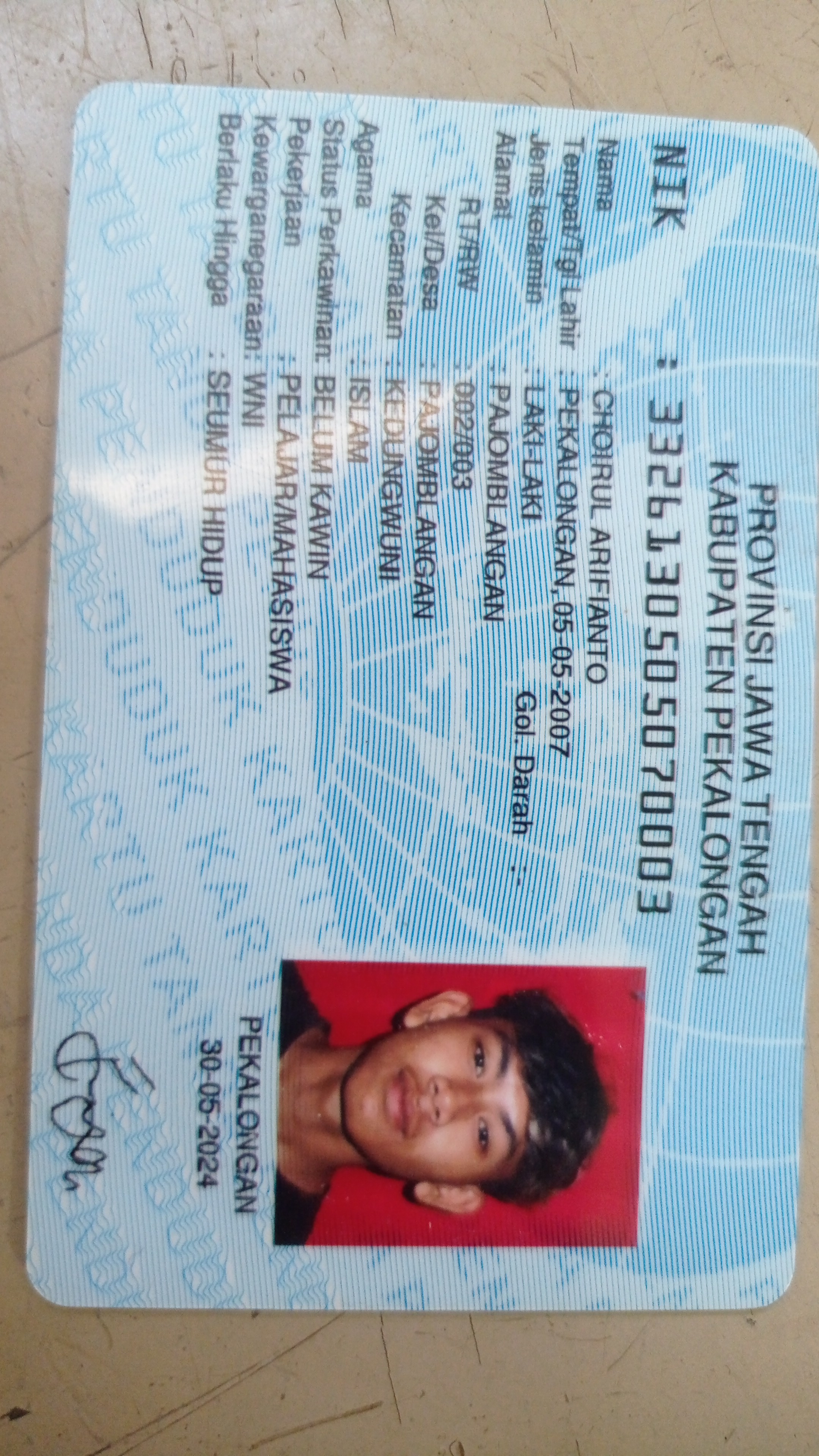 Foto laporan KTP (TB0360)