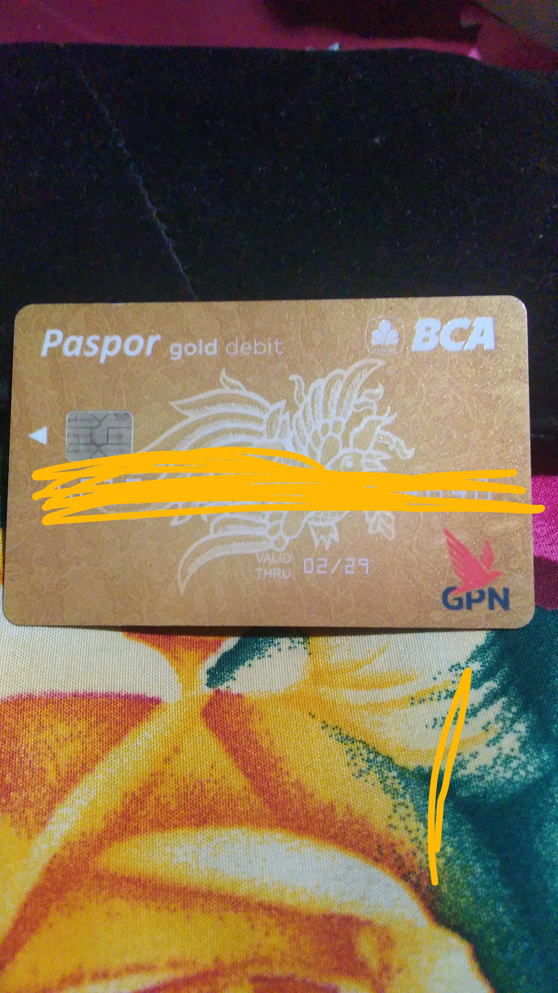 Foto laporan Kartu bca (TB0380)