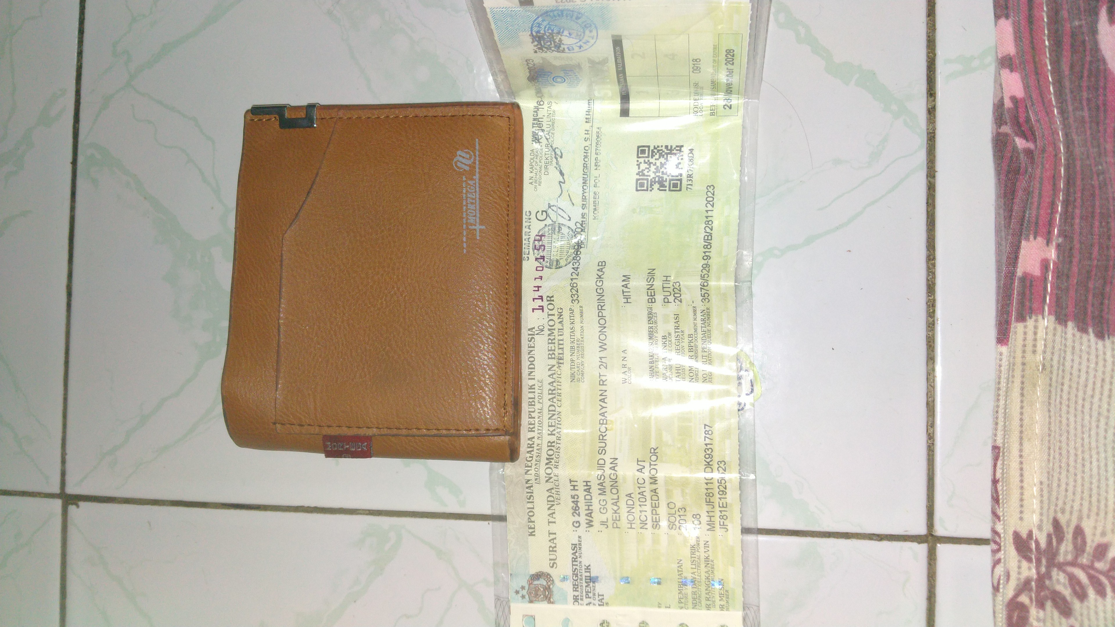 Foto laporan STNK MOTOR (TB0448)