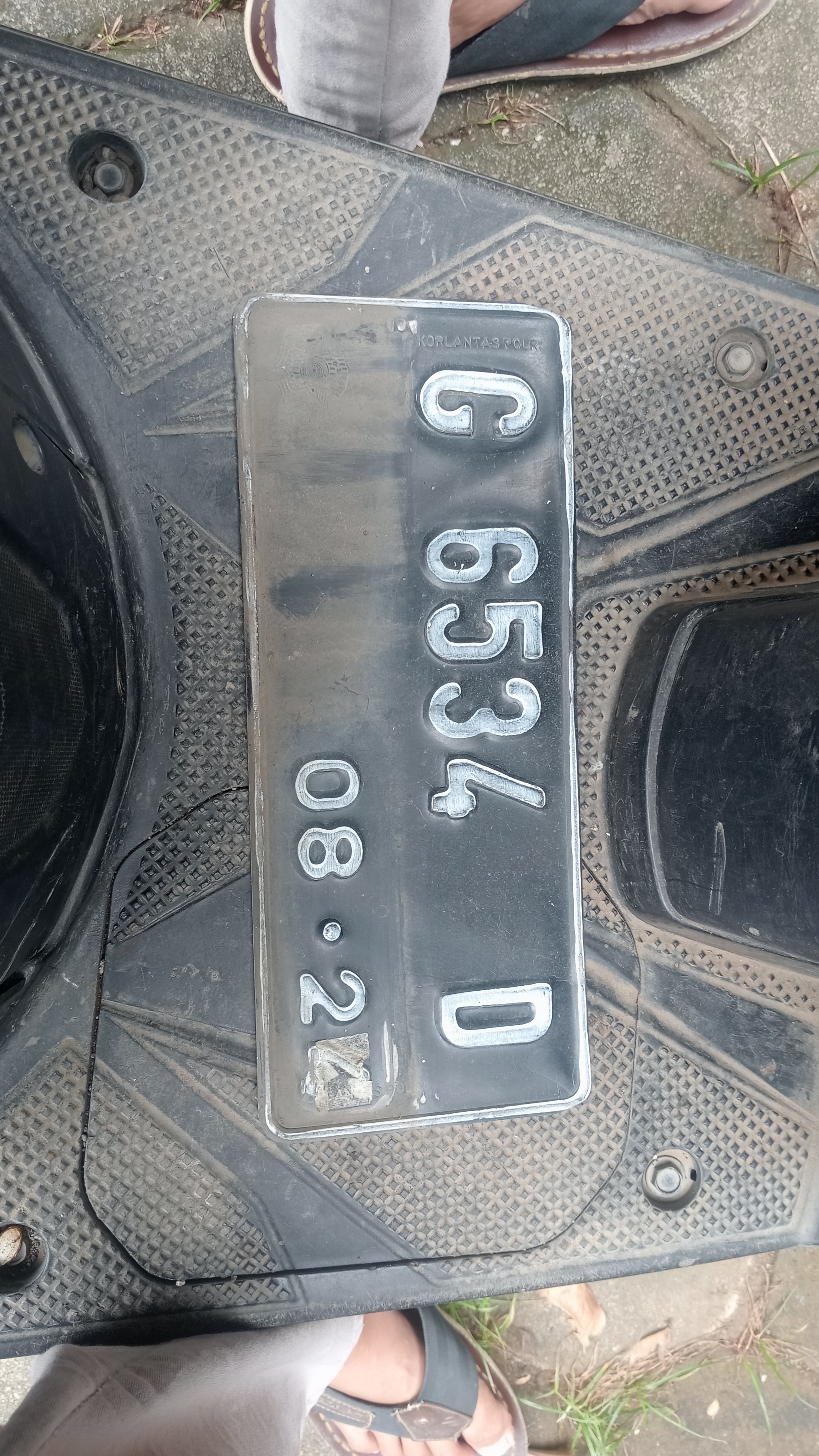 Foto laporan Plat nomer (TB0587)
