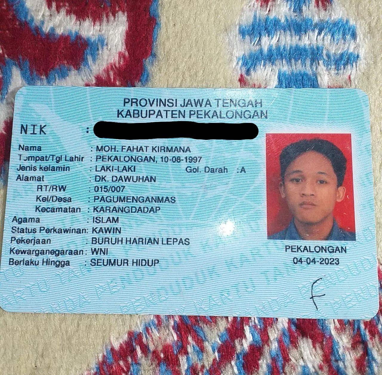 Foto laporan KTP (TB0635)