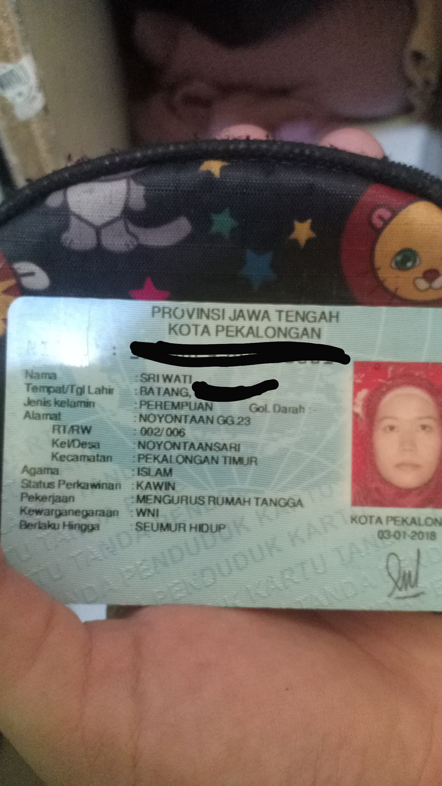 Foto laporan Dompet Kecil Warna Hitam Motif Bintang Bola Kucing (TB0708)