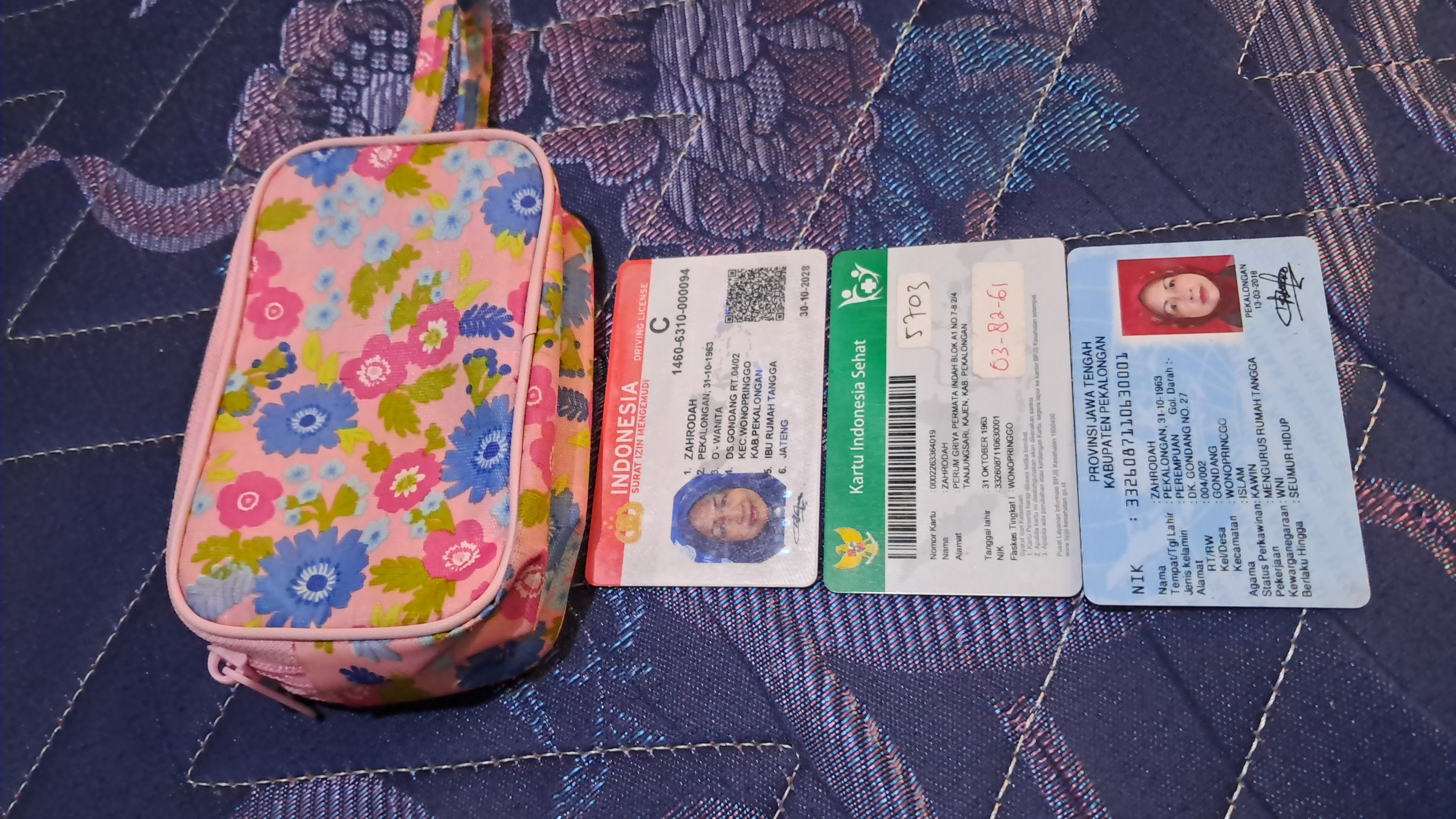 Foto laporan Dompet berisi KTP, SIM, KARTU BPJS (TB0767)