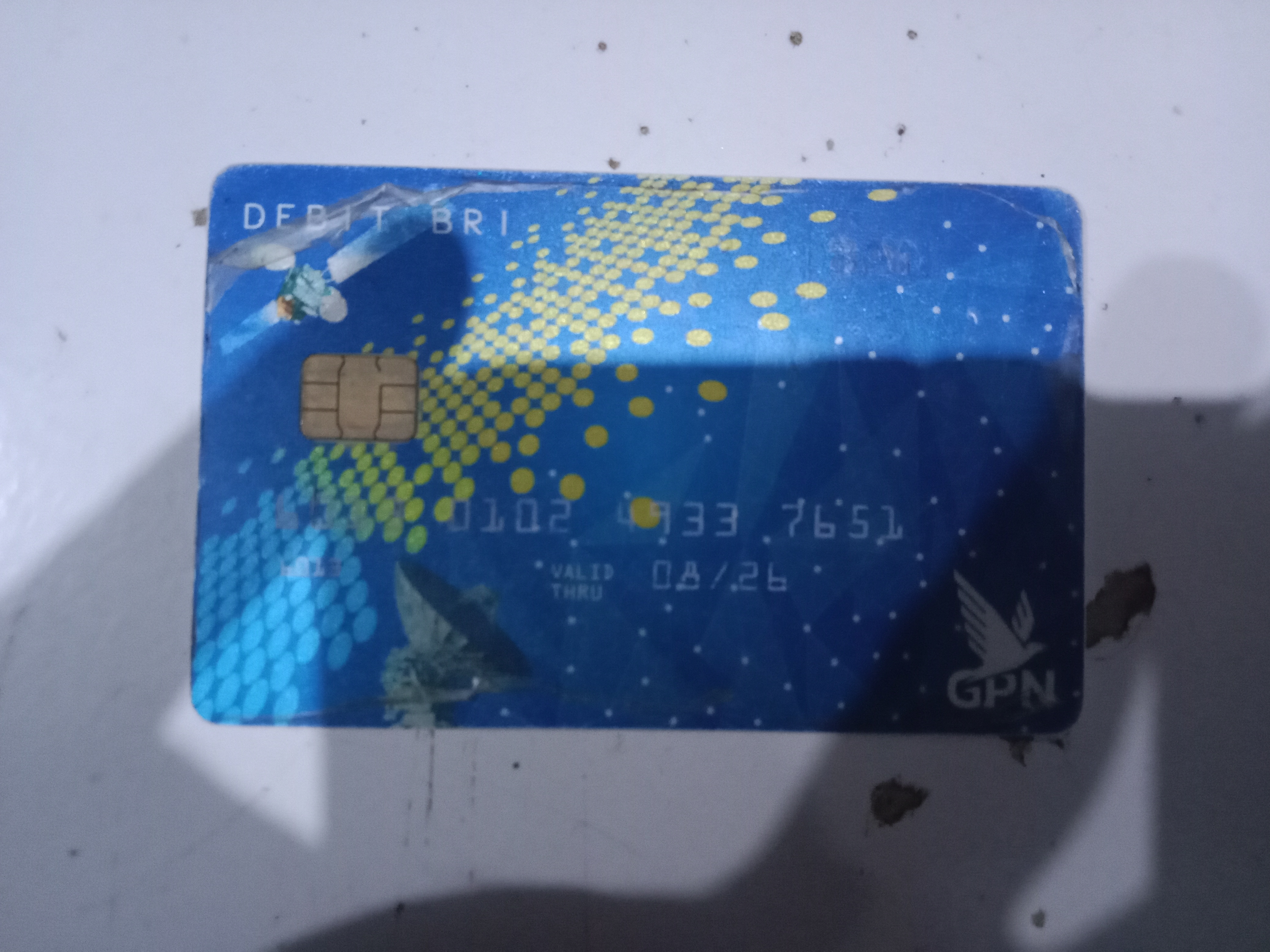Foto laporan kartu atm BRI (TB0800)
