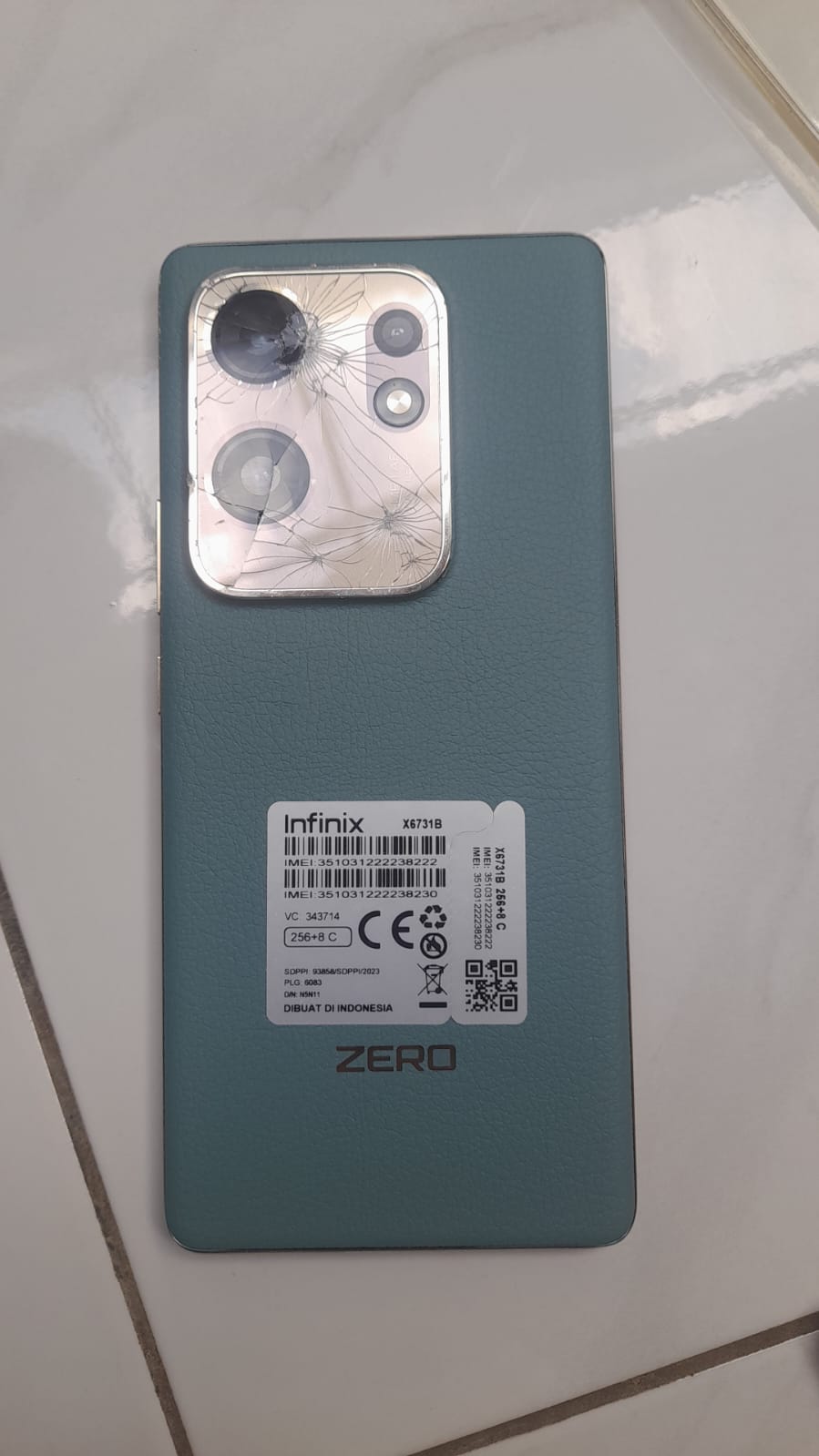 Foto laporan HP infinix Zero (TB0825)