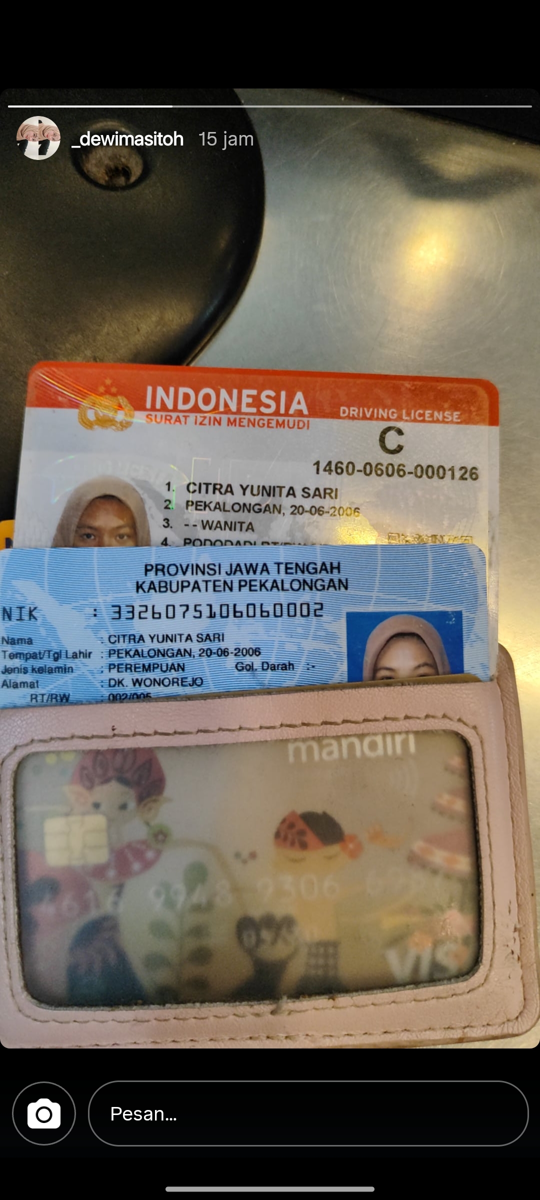 Foto laporan Dompet saku wanita (TB0967)