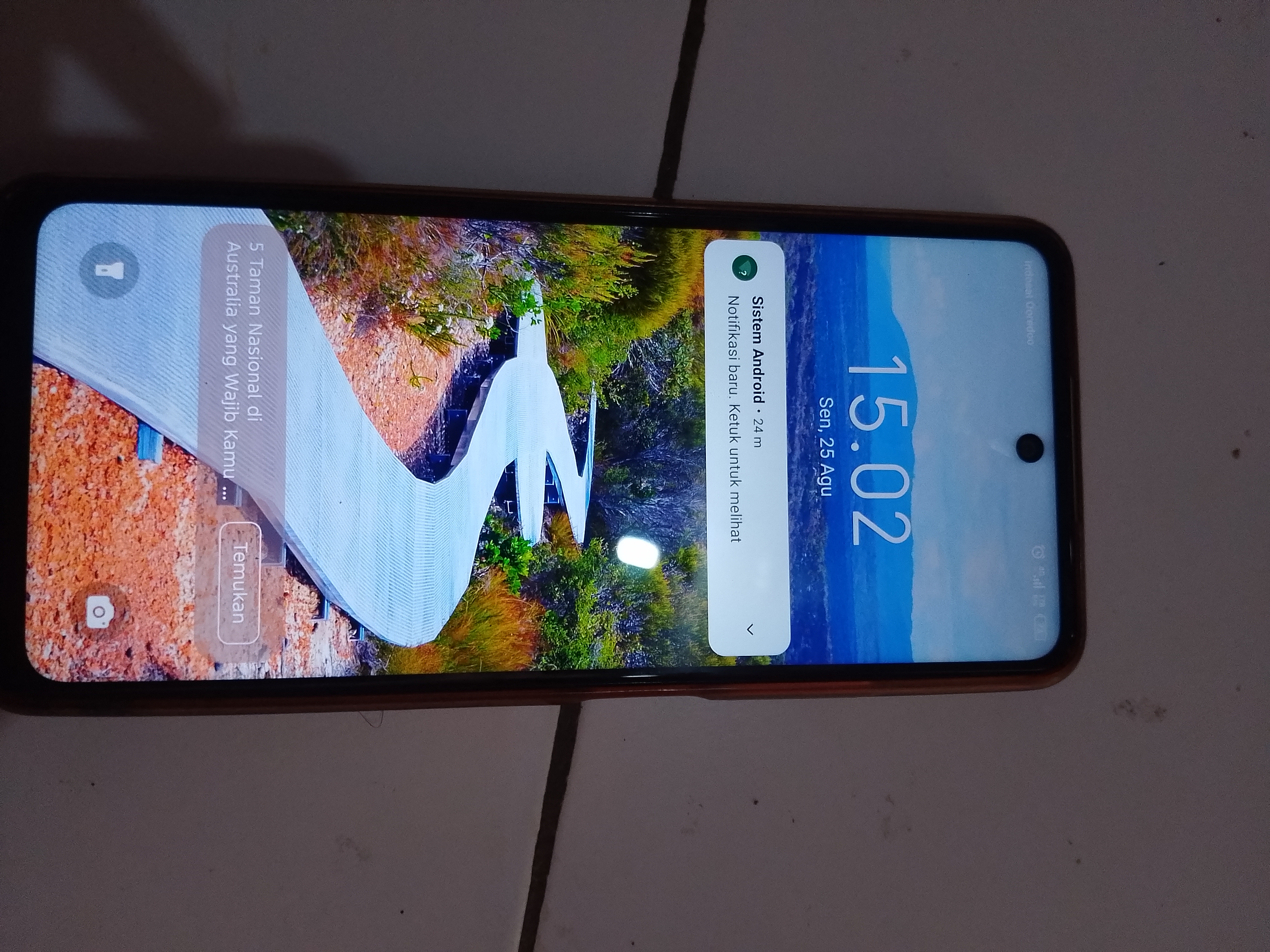 Foto laporan handphone infinix (TB1007)