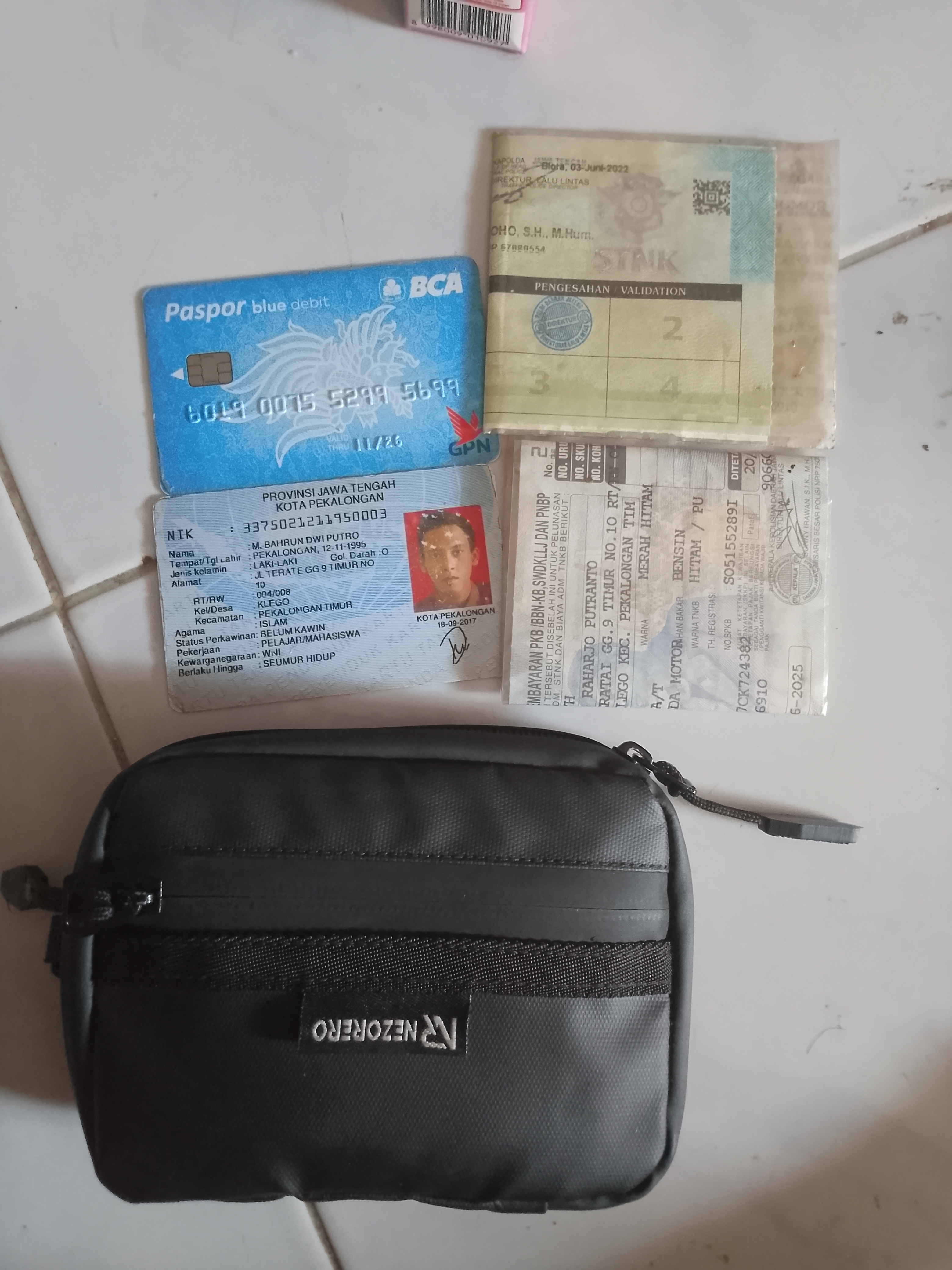 Foto laporan Dompet Hitam isi ada KTP atasnama M. Bahrun Dwi Putro, 2 STNK, dan Atm BCA (TB1047)