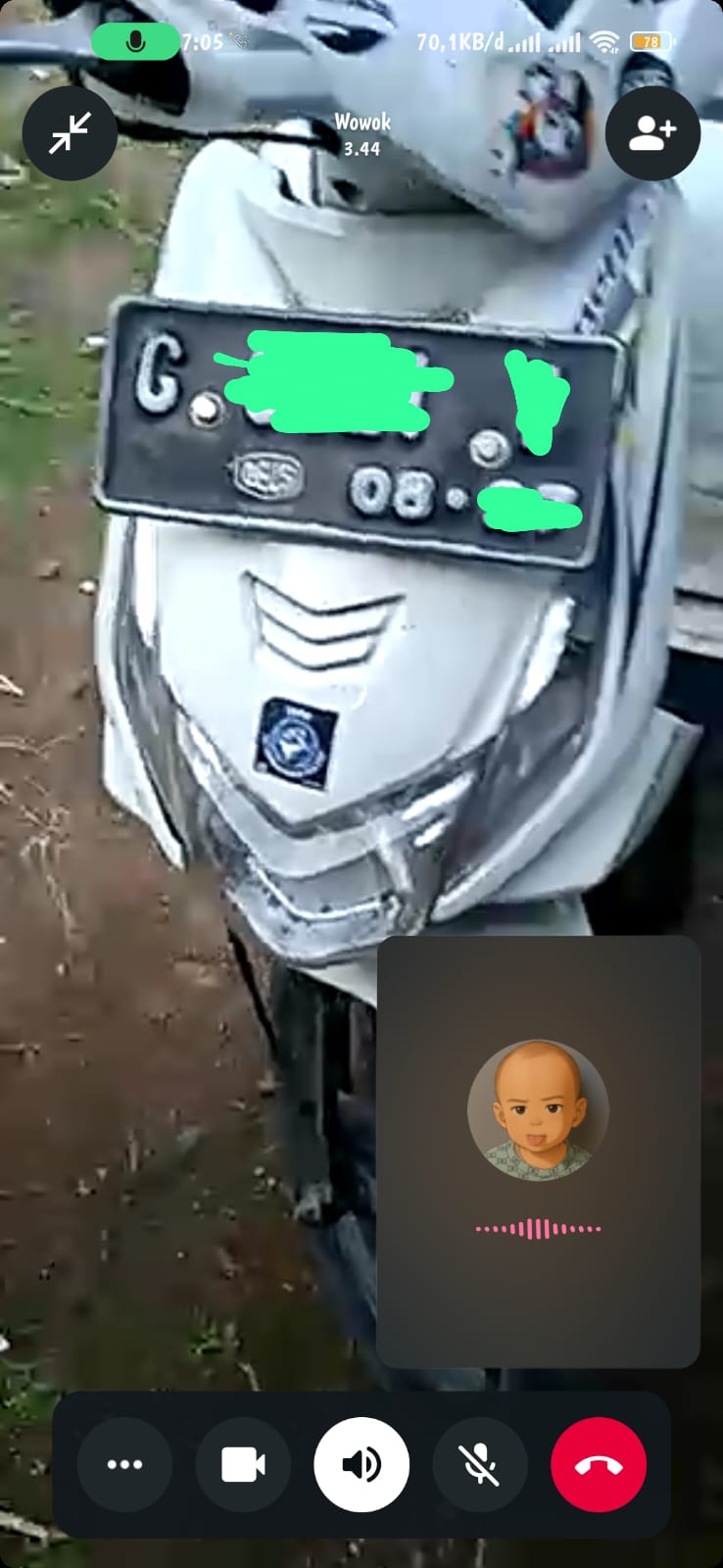 Foto laporan Beat putih (TB1076)