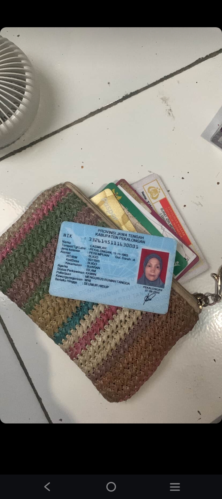 Foto laporan DOMPET (TB1126)