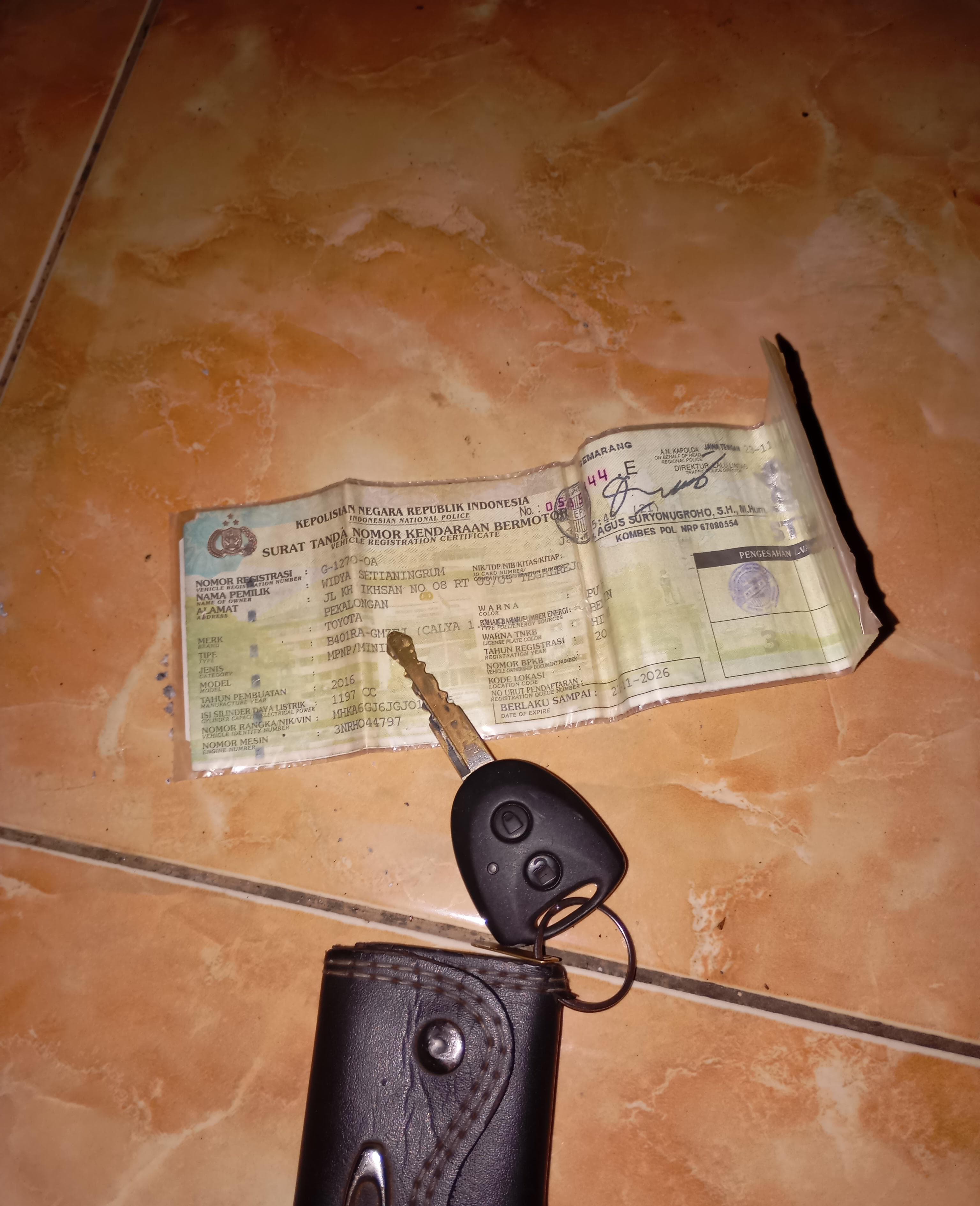 Foto laporan Kunci mobil toyota calya (TB1150)