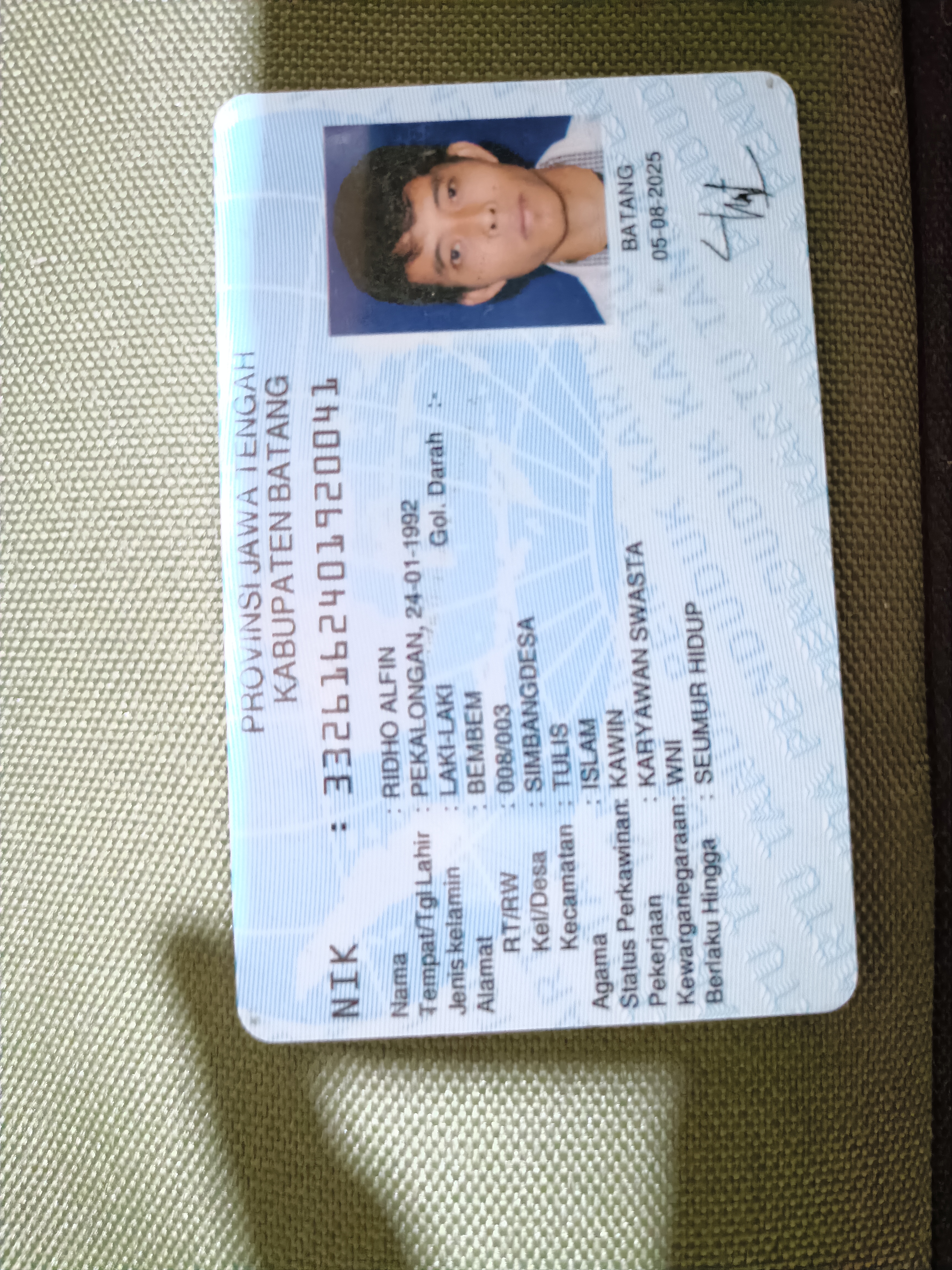 Foto laporan KTP (TB1308)