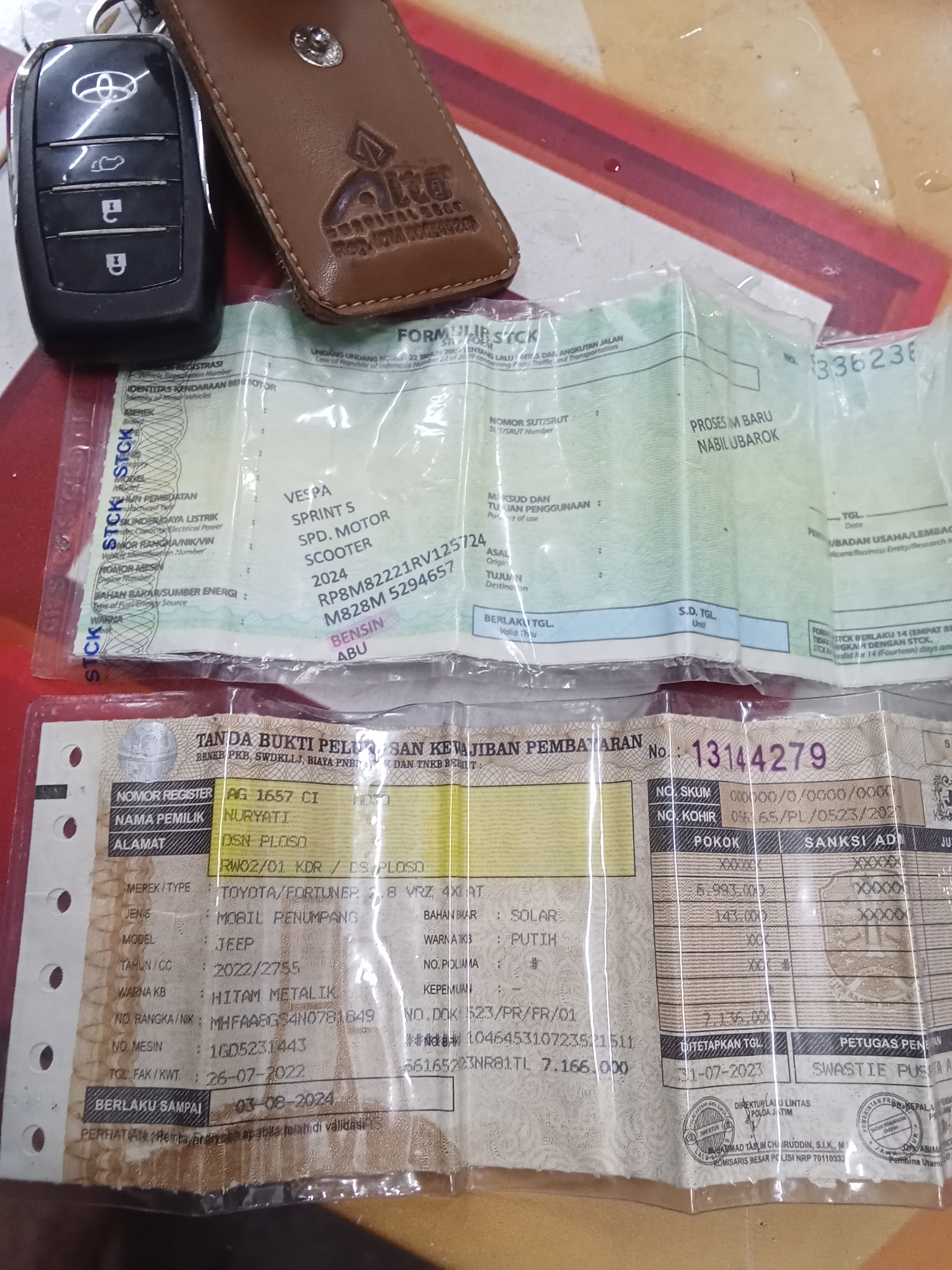 Foto laporan Kunci remot mobil (TB1330)
