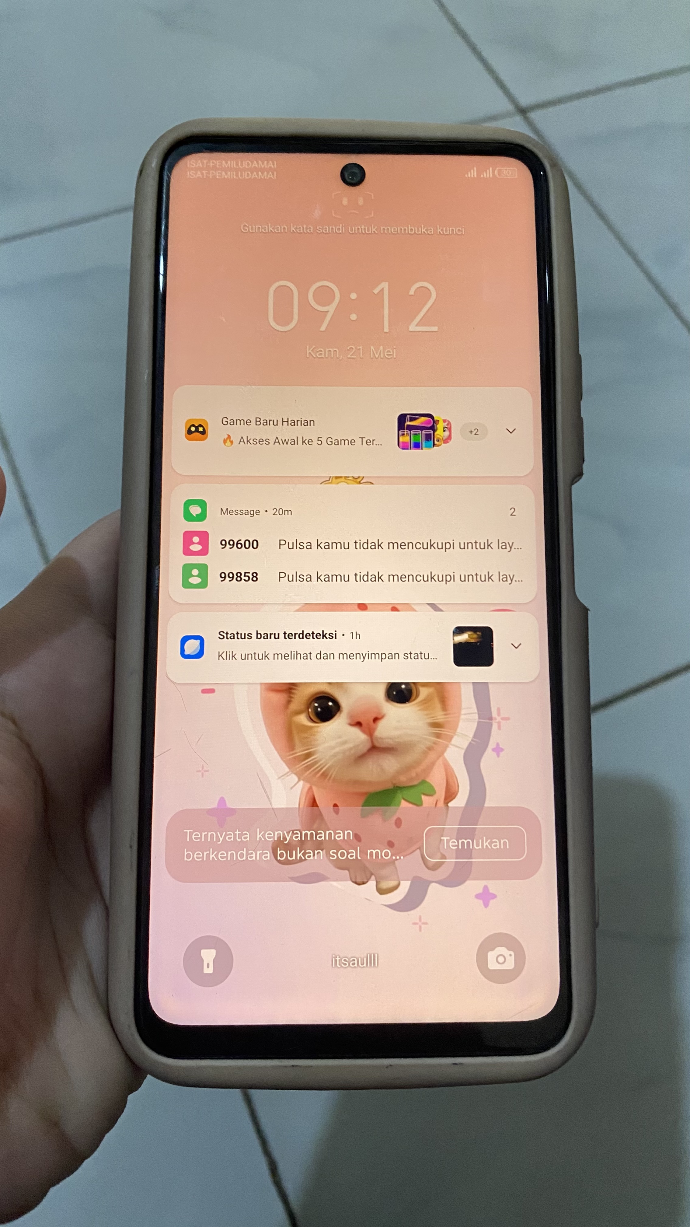 Foto laporan Hp Infinix (TB1455)